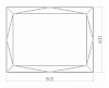 Зеркало Azario Креатив ФР-00001401 белый