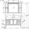 Мебель для ванной Opadiris Мираж 120 светлый орех