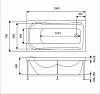 Акриловая ванна Eurolux Akra E1016070002 белый