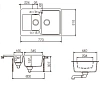 Кухонная мойка Schock Cambridge Cambridge 60D, неро черный