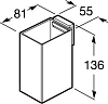 Стакан Roca Nuova Rubik 816844001