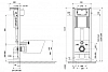 Инсталляция Cersanit Aqua smart m40, с унитазом City co dpl eo slim, клавиша pilot стекло белая, крышка микролифт, комплект