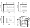 Тумба под раковину Grossman Альба 108011 белый, коричневый