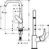 Смеситель для раковины Hansgrohe Focus 31519000, хром