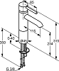 Смеситель Kludi Bozz 382960576 для раковины