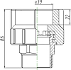 Муфта Kalde 3222-nmo-401a06 40х1 1/4"