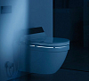 Крышка-сиденье Duravit Starck SensoWash 610001 002000300 с микролифтом петли хром функция биде