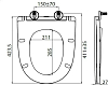 Крышка-сиденье BelBagno BB045/051SC, дюропласт, soft close, металлические петли