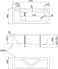 Акриловая ванна Creto Modalia 170x70 см 9-17070, белый