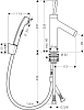 Смеситель для раковины с набором для биде Axor Starck 10300330, чёрный хром