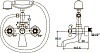 Смеситель KAISER Carlson Style 44322-1 для ванны с душем