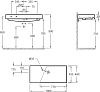 Раковина 100 см Jacob Delafon Rythmik EXN112-Z-00