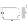 Полотенцесушитель водяной Domoterm П-образный 32 П 320х600 DMT хром