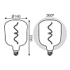 Лампа светодиодная филаментная Gauss E27 5W 1800K зеленая 1009802105