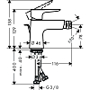 Смеситель для биде Hansgrohe Talis E 71720990, полированное золото