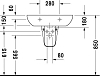 Полупьедестал для раковины Duravit D-Code 08571800002