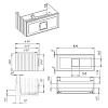 Тумба под раковину La Fenice Cubo FNC-01-CUB-BG-90 синий