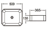 Раковина накладная SantiLine SL-1013 белый