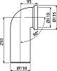 Отвод AlcaPlast A90-90