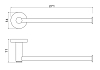 Полотенцедержатель Aquatek Европа AQ4119CR хром