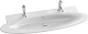 Раковина Jacob Delafon Presquile E4445-00 130 cм