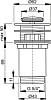 Донный клапан Alcaplast A391, хром