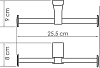 Держатель туалетной бумаги WasserKRAFT Leine K-5096D, хром