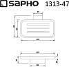 Мыльница Sapho Everest 1313-47, хром