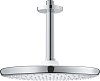 Верхний душ с кронштейном Grohe Tempesta 26669000, хром / белый