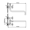 Смеситель для ванны с душем Mixline ML10 ML10-02 хром