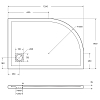 Душевой поддон из искусственного камня BelBagno TRAY-MR-UNO-RH-120/80-550-35-W-R-CR 120x80 правый, белый