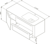 Тумба с раковиной Am.Pm Awe 115 R северный дуб