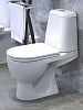 Унитаз-компакт Sanita luxe Max WC.CC/Max/2-DM/WHT.G/S1 с бачком и сиденьем микролифт, белый