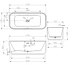 Акриловая ванна Abber AB9363-1.7 белый