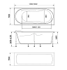 Акриловая ванна 1MarKa Vita 150х70 01вит1570 белый