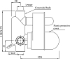 Скрытая часть для смесителя Jaquar Allied ALD-CHR-065, хром