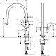 Смеситель для кухни Hansgrohe Talis M54 72805800, сталь