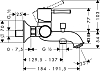 Смеситель Hansgrohe Talis Classic 14140000 для ванны с душем
