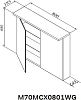 Шкаф зеркальный Am.Pm Spirit M70MCX0801WG