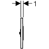 Кнопка смыва Geberit Sigma 10 116.025.KM.1 чёрный/хром