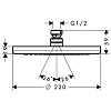 Душ верхний Hansgrohe Croma 26465000 хром