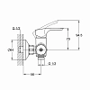 Смеситель для душа Solone Fab FAB5-A020 хром