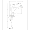 Смеситель для раковины Paini Messina MECR205N35 хром