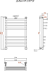 Полотенцесушитель водяной Тругор Дебют НП 2 80*50 (ЛЦ23)