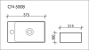 Рукомойник Ceramica Nova Element CN5008