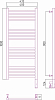 Полотенцесушитель электрический Сунержа Богема 3.0 1000x400 020-5805-1040 МЭМ правый, шампань