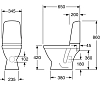 Напольный унитаз Gustavsberg Nautic GB115510201304 крышка микролифт