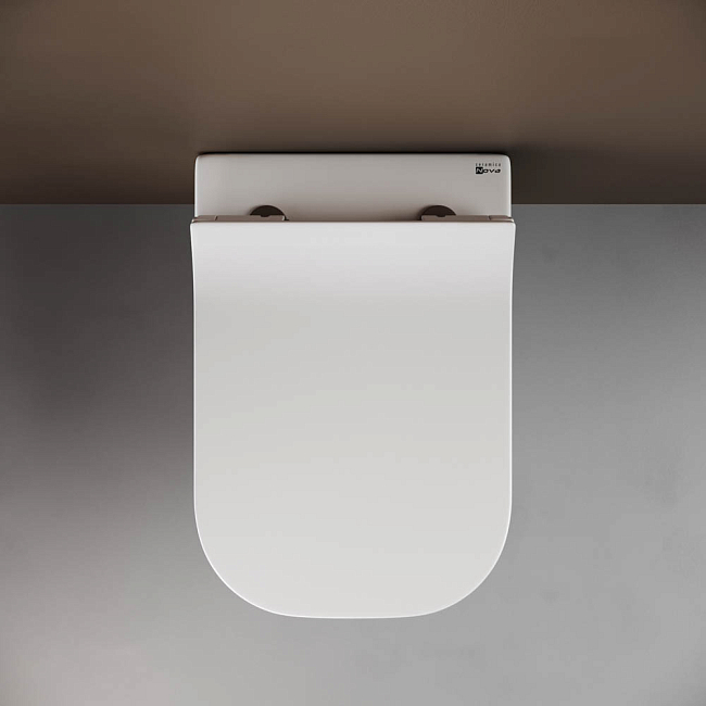 Подвесной унитаз Ceramica Nova New Day CN3005 с сиденьем микролифт, белый