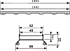 Решётка Tece TECEdrainline Plate II 6 015 72 150 см под плитку