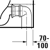 Унитаз напольный Duravit D-Neo, белый, 2002090000